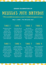 Teal Triangle Chalk Birthday Seating Chart Templates By Canva