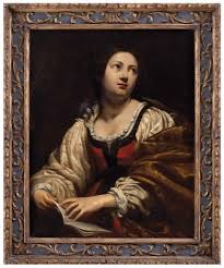 portrait of young lady with sheet