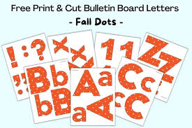 free printable bulletin board letters