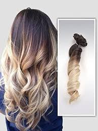 When lightening your hair, you will almost never get the shade you are looking for after the first round unless your hair is already very blonde to start with, or you don't want it to be platinum before. 22 Full Head Clip In Hair Extensions Ombre Curly Wavy Dip Dye 6 Pcs Dark Brown To Sandy Blonde Amazon Co Uk Beauty