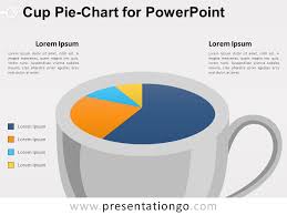 Cup Pie Chart For Powerpoint Presentationgo Com