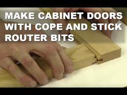 stick router bits for cabinet doors