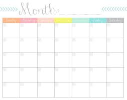 Blank Weekly Calendar Template Write In Printable With Lines