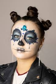 day of the dead skull makeup tutorial
