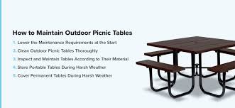 Outdoor Picnic Table Maintenance Tips
