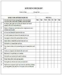 restaurant cleaning checklist templates