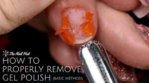 how to properly remove gel polish