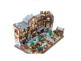 See how it is made! Lego Ideas Medieval Market Street