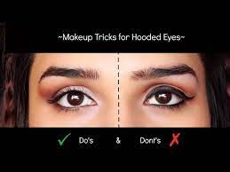 hooded eyes makeup do s don ts