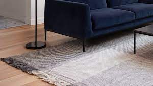 tartan rug living room and