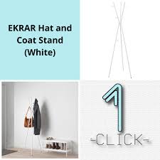 Ikea Ekrar Hat And Coat Stand White