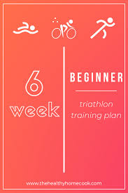 6 week beginner triathlon training plan