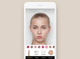 a virtual makeup app concept by clay on