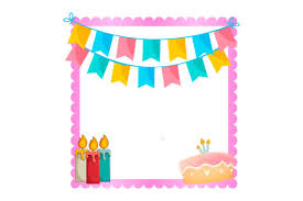 free happy birthday wish frame design