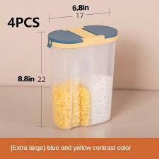 4pcs grain storage containers with
