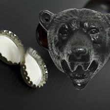 Bear Head Cast Iron Wall Cork