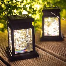 Solar Lights Outdoor Lantern Decorative