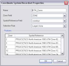 coordinate system for data frame rules