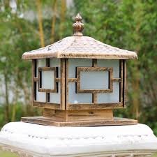Outdoor Pillar Lamp Vintage