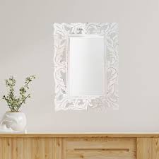 Kezevel Wooden Wall Hanging Mirror