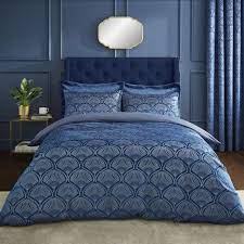 Art Deco Blue Bedding Collection