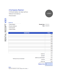 Rent Receipt Template Free To Download From Invoice Simple