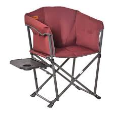 Red Oxford Camping Folding Chair