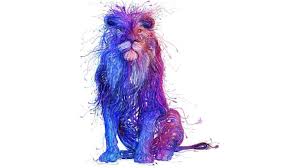 wired lion digital art uhd 8k wallpaper