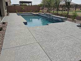grey concrete pool deck imagine