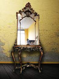 victorian gilt console table mirror