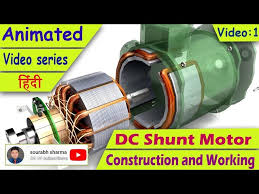 dc shunt motor construction and
