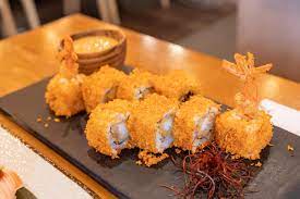 tempura maki fried prawn or shrimp