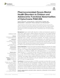 Pdf Pharmacoresistant Severe Mental Health Disorders In