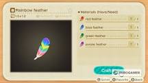 What happens if you give pave the rainbow feather?