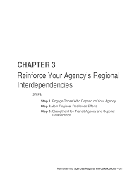 Chapter 3 Reinforce Your Agency S Regional Interdependencies