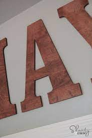 Big Wood Wall Letters Shanty 2 Chic