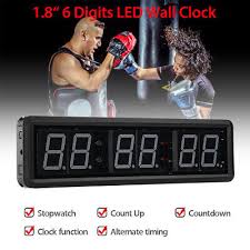 6x Digits Led Interval Timer Crossfit W