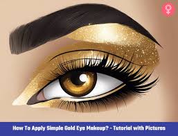 gold eye makeup tutorial