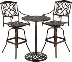 bar table and stool outdoor table and