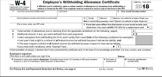 irs releases new 2018 w 4 form cpa