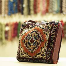 tabriz design vine carpet bag purse