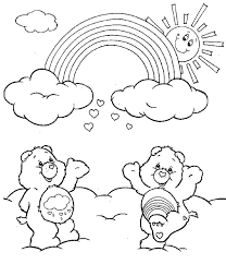 The rainbow and the fairy coloring page stock illustration. Two Care Bears Cheering The Rainbow Coloring Page Download Print Online Coloring Pages For Free Color Nimbus