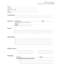 Free Printable Resumes Airexpresscarrier Com