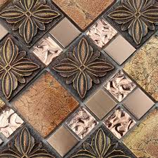 Glass Mosaic Kitchen Backsplash Tile