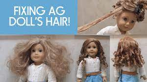 fixing american doll nicki s hair