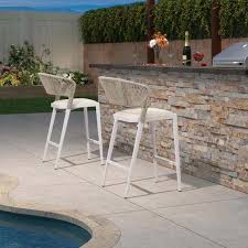 Outdoor Bar Stool With Backrest