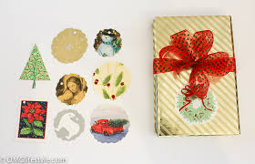recycle christmas cards into pretty