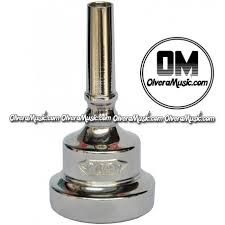 Om Trombone Double Cup Mouthpiece Nickel Finish Olvera Music