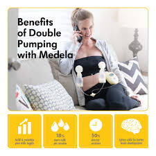 Medela Easy Expression Hands Free Pumping Bra Black Medium Comfortable And Adaptable With No Slip Support For Easy Multitasking