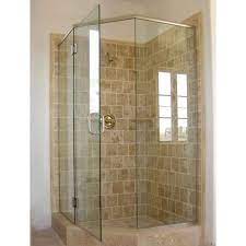 toughened glass plain bathroom shower